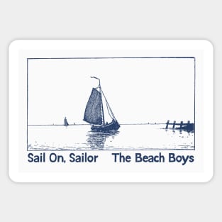 Sail On, Sailor / Retro Aesthetic Fan Design Sticker